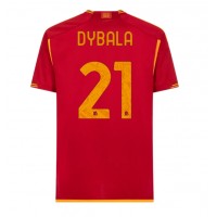 AS Roma Paulo Dybala #21 Domáci futbalový dres 2023-24 Krátky Rukáv